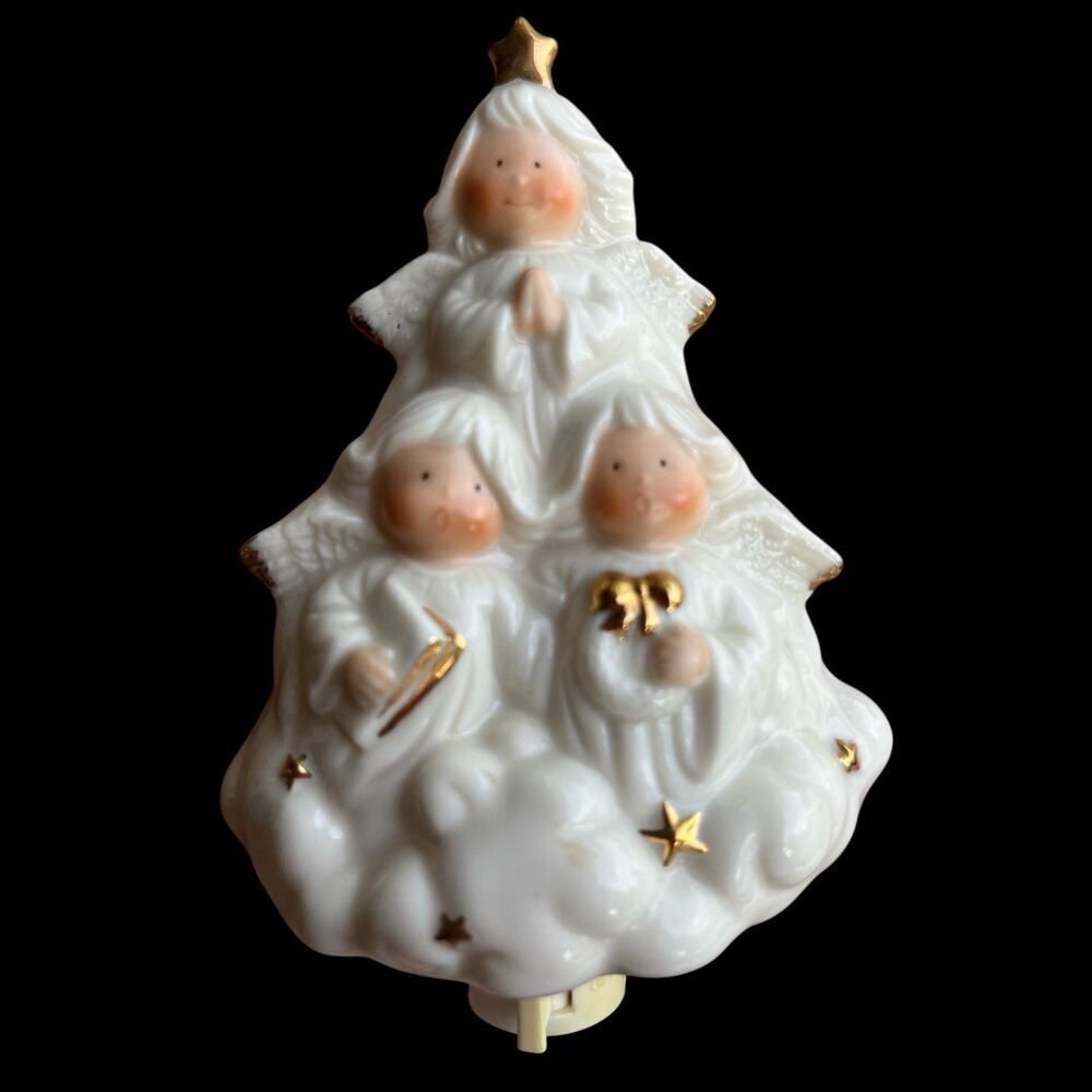 Heavenly Illuminations Angel Tree Night Light VTG 1997 Works